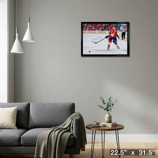 Matthew Tkachuk 20" x 29" Framed Canvas Panthers 2025 Playoffs 22.5" x 31.5"